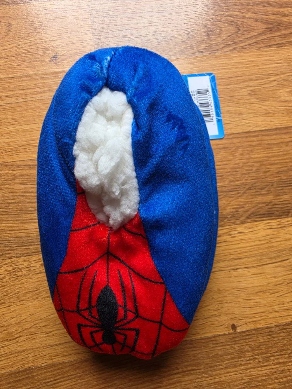 Marvel Spider-Man Plush Slipper - Blue, Red, White